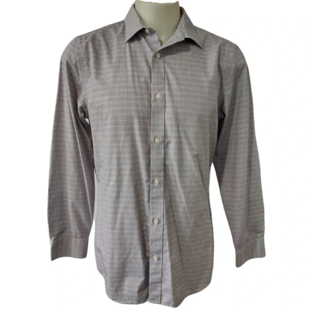 Banana Republic Dress Shirt Mens Size Large Slim Fit Collared Long sleeve Stripe
